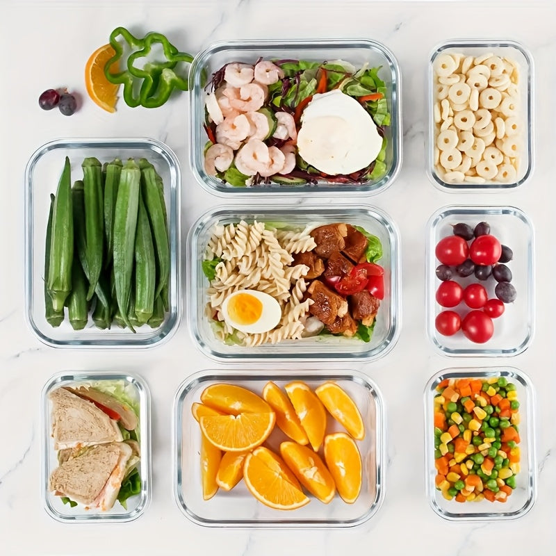 20pcs Food Storage Containers Kitchen Organizers And Storage Leakproof Meal Prep Containers Local Warehouse 20pcs Including 10pcs Glass Containers with 10 Lids, Airtight Freezer Safe, Glass Meal Prep Container, for Pantry And Kitchen Organization