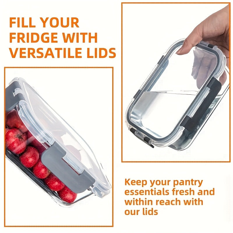 20pcs Food Storage Containers Kitchen Organizers And Storage Leakproof Meal Prep Containers Local Warehouse 20pcs Including 10pcs Glass Containers with 10 Lids, Airtight Freezer Safe, Glass Meal Prep Container, for Pantry And Kitchen Organization