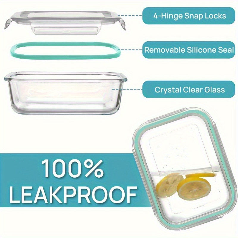 A Great Helper for Christmas/ Halloween Dinners. Made of High-Temperature Resistant Glass, with a Highly Transparent Box Body, Stackable, a Must-Have for The Back-To-School Season, Bpa-Free, Comes with 4 Cleaning Sponges.
