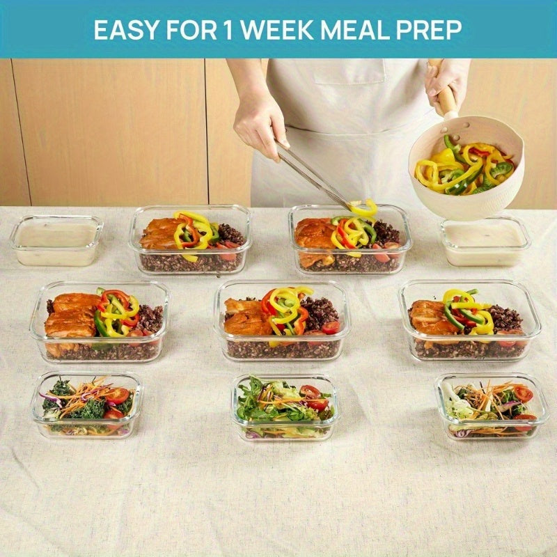 A Great Helper for Christmas/ Halloween Dinners. Made of High-Temperature Resistant Glass, with a Highly Transparent Box Body, Stackable, a Must-Have for The Back-To-School Season, Bpa-Free, Comes with 4 Cleaning Sponges.
