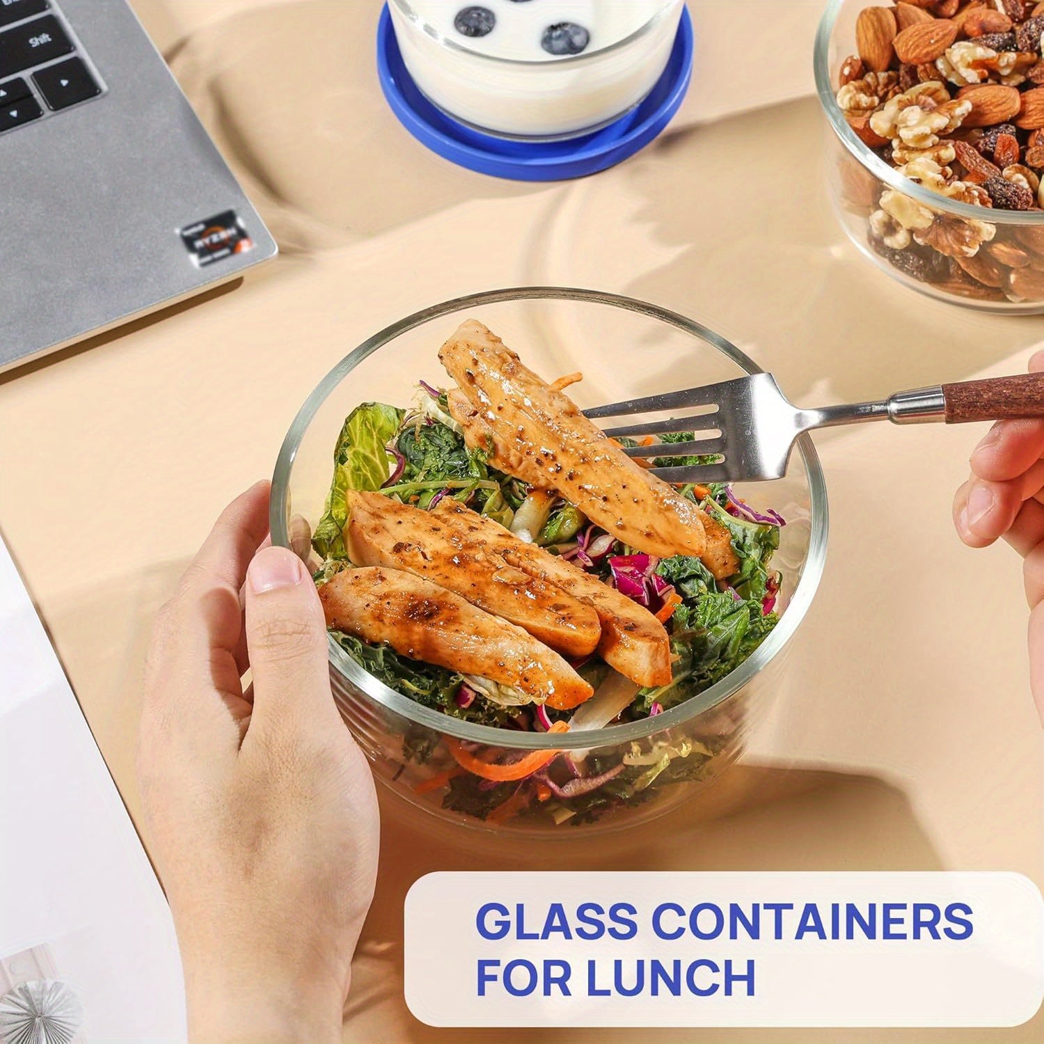 [Refrigerator Storage] 4 Pack Refrigerator Storage Box | Food Storage Containers, Leftovers Keeper, Lunch Container, Microwave, Dishwasher & Freezer Safe