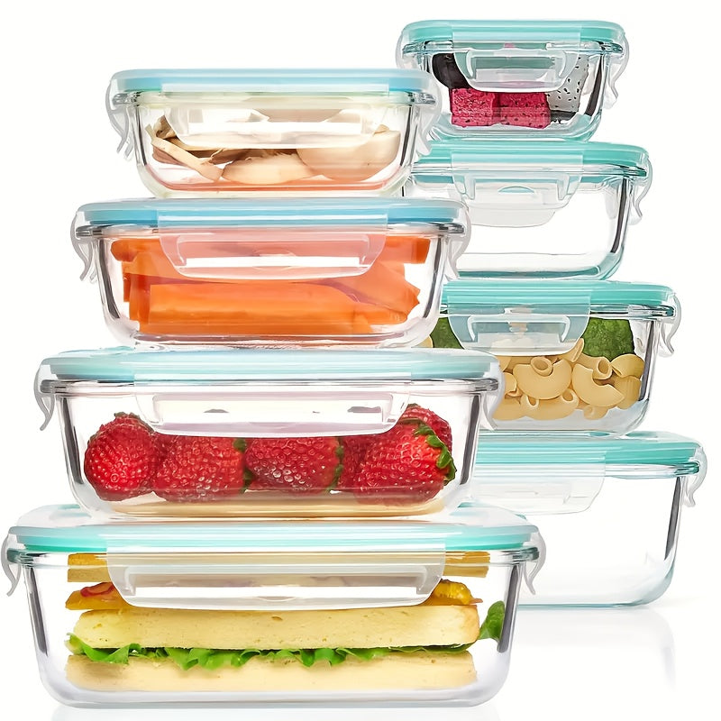 A Great Helper for Christmas/ Halloween Dinners. Made of High-Temperature Resistant Glass, with a Highly Transparent Box Body, Stackable, a Must-Have for The Back-To-School Season, Bpa-Free, Comes with 4 Cleaning Sponges.