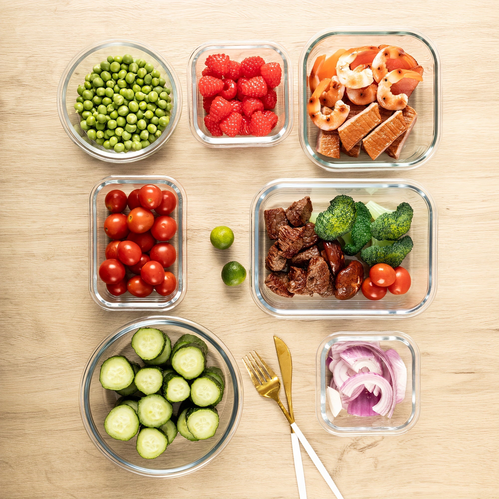 24PCS (12containers+12lids) High Borosilicate Glass Food Storage Containers Set - Leakproof, Airtight Lids - Perfect for Meal Prep, Lunch, Leftovers - For Home Kitchen Organization - Ideal Gift for Foodies & Busy Individuals