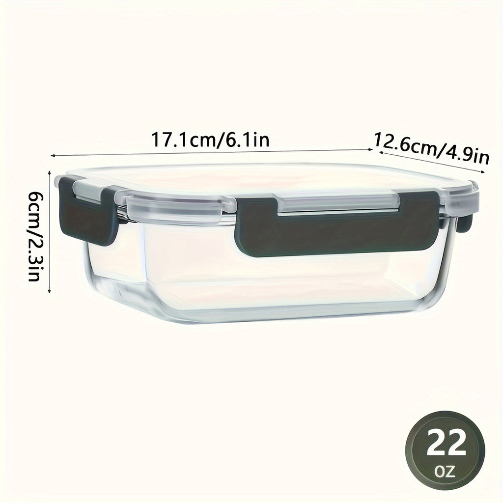 10-Pack Premium Glass Meal Prep Containers Set - Airtight, Leak-Proof, Microwave-Safe, Dishwasher-Safe, BPA-Free, Food-Grade Glass Lunch Boxes For Home Kitchen, Office, And Outdoor Use - Perfect For Portion Control, Meal Planning, And Food Storage