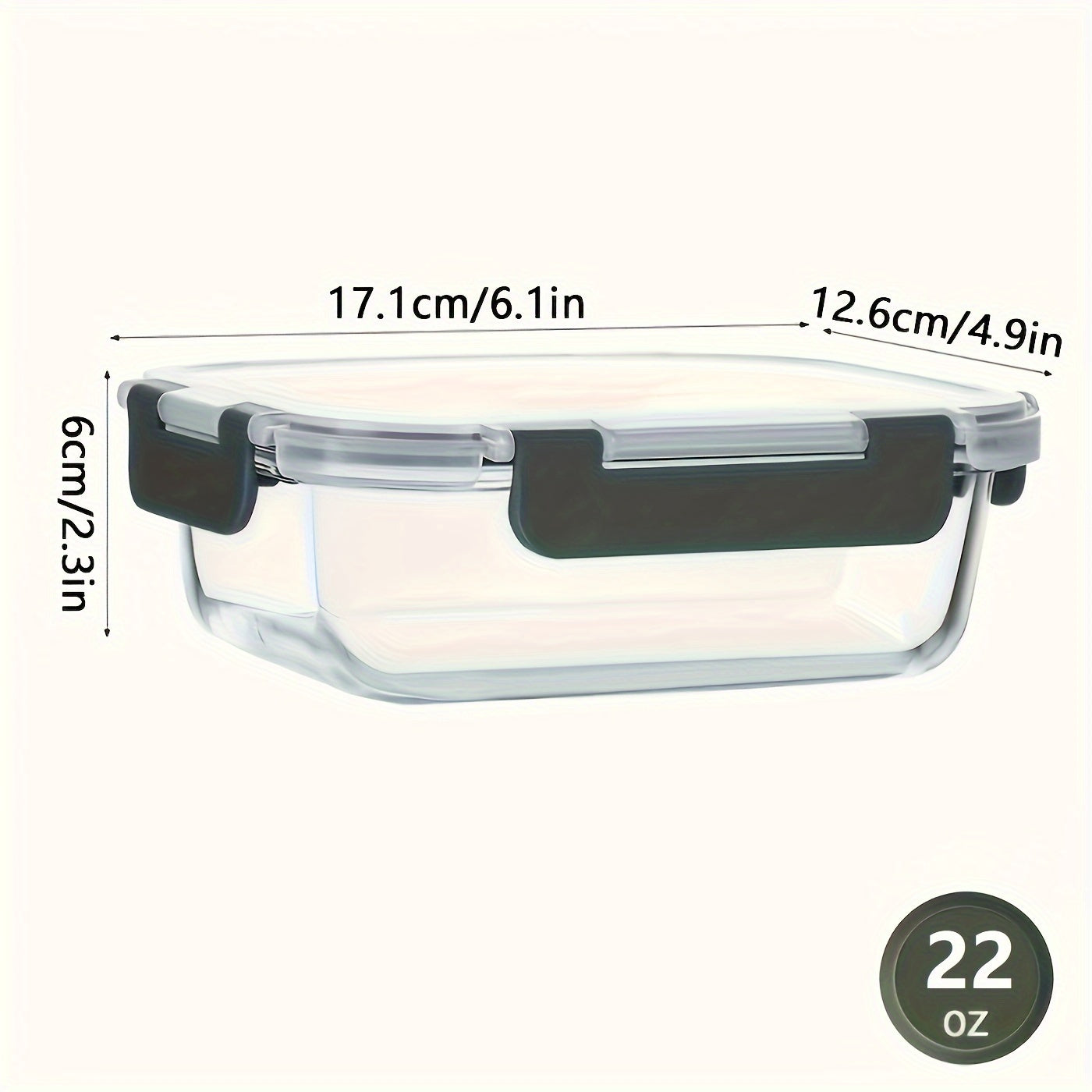 10-Pack Premium Glass Meal Prep Containers Set - Airtight, Leak-Proof, Microwave-Safe, Dishwasher-Safe, BPA-Free, Food-Grade Glass Lunch Boxes For Home Kitchen, Office, And Outdoor Use - Perfect For Portion Control, Meal Planning, And Food Storage