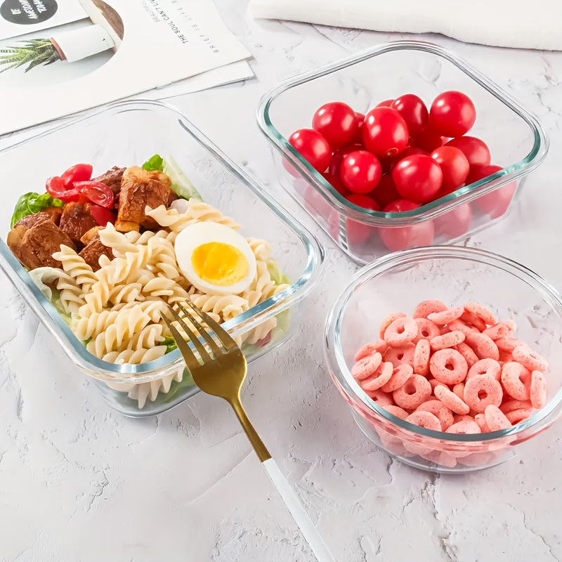 24pcs (Boxs And Lids) Glass Food Storage Containers With Lids, Meal Prep, Pantry Kitchen Storage Containers For Lunch, Leak Proof, Airtight Glass Lunch Bento Boxes For Microwave, Oven, Freezer And Dishwasher