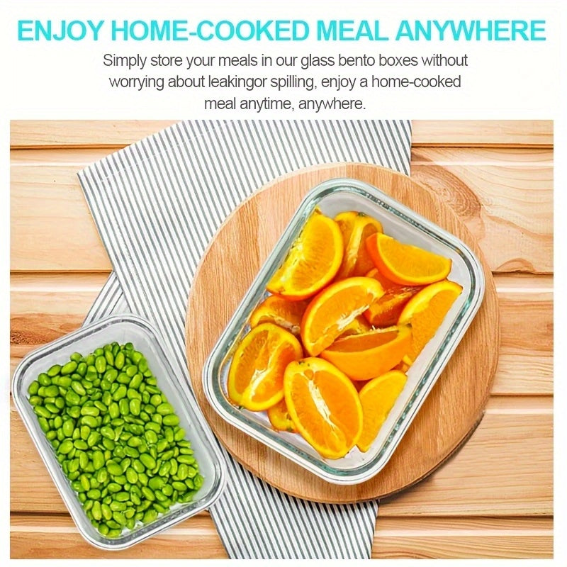 [Leak Proof Glass Containers] 24pcs (12 Lids 12 Containers) Leak Proof Glass Food Storage Containers | With Lids, Ideal For Meal Prep, Kitchen Storage, Lunch Use, Sealed Glass Lunch Box, Suitable For Microwave, Oven, Fridge And Dishwasher, Local Warehouse