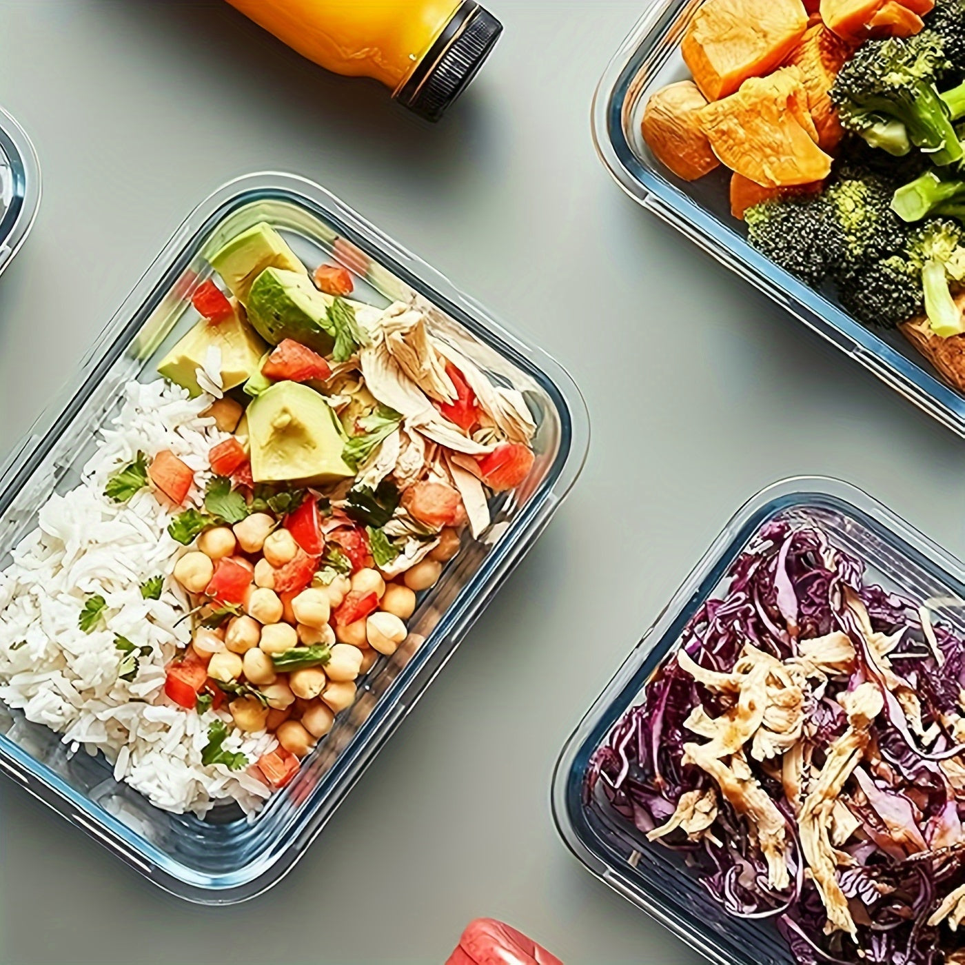 [Glass Meal Prep] 12pcs Glass Meal Prep Containers, Food Storage Containers With Lids Airtight, Glass Lunch Boxes, Microwave, Oven, Freezer And Dishwasher Safe