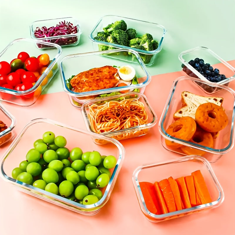 20pcs Food Storage Containers Kitchen Organizers And Storage Leakproof Meal Prep Containers Local Warehouse 20pcs Including 10pcs Glass Containers with 10 Lids, Airtight Freezer Safe, Glass Meal Prep Container, for Pantry And Kitchen Organization