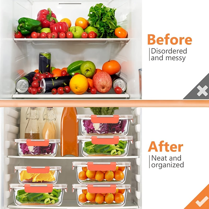 [Leakproof | Glass] 2/10pcs Glass Food Storage Containers with Lids | Leakproof Lunch Box Set for Meal Prep, Office Lunches & Pantry Organization | Reusable Household & Kitchen Essentials