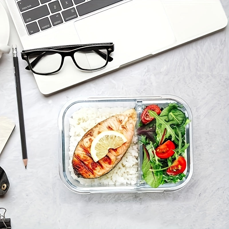 [21.97 Oz Airtight Bento Box] 21.97 Oz Airtight Bento Box Set with Lid - Microwave & Dishwasher Safe, Durable Rectangular Food Storage Container for Meal Prep, Snacks, And Leftovers - Ideal for Students, Commuters, And Picnickers, Picnic